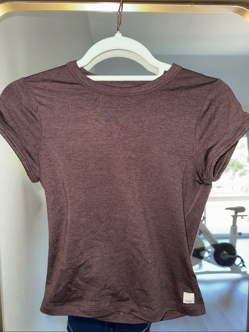 Vouri Baby Tee in Chocolate (XS)